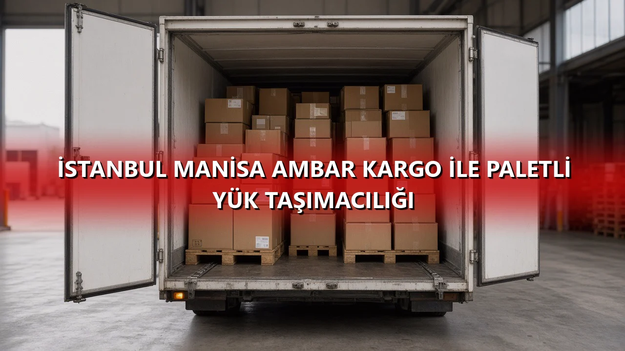 İstanbul Manisa Ambar Kargo İle Paletli Yük Taşımacılığı