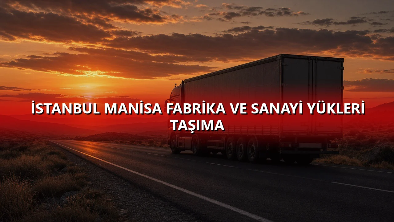İstanbul Manisa Fabrika ve Sanayi Yükleri Taşıma